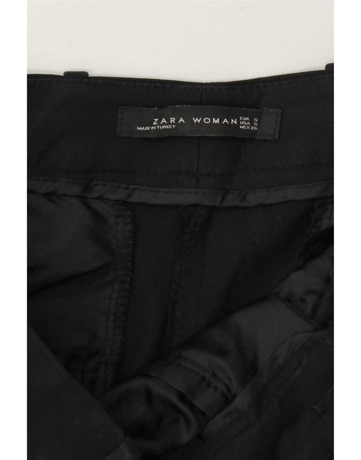 Zara Slim Chino-Hose für Damen, Größe S, W26, L27, Schwarz