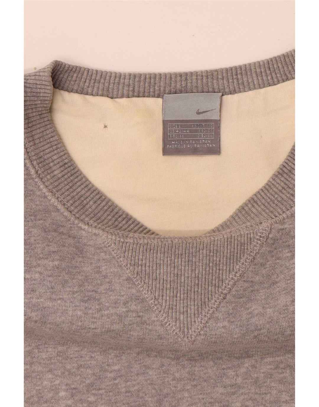 Nike Herren Sweatshirt Pullover UK 42/44 Large Grau meliert