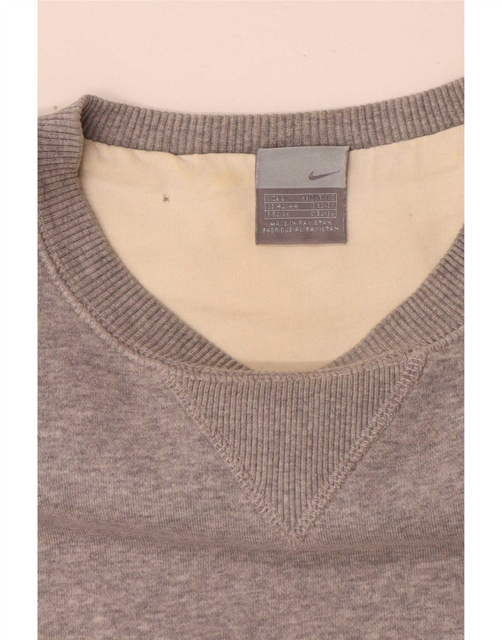 Nike Herren Sweatshirt Pullover UK 42/44 Large Grau meliert