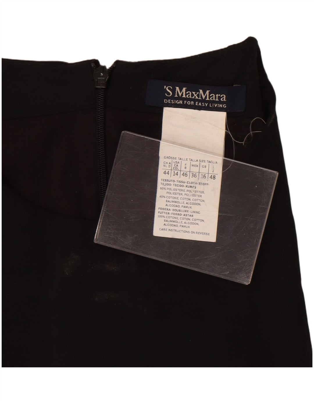 Ärmelloses Etuikleid für Damen von Max Mara, UK-Größe 46, Größe L, Weiß, Farbblock