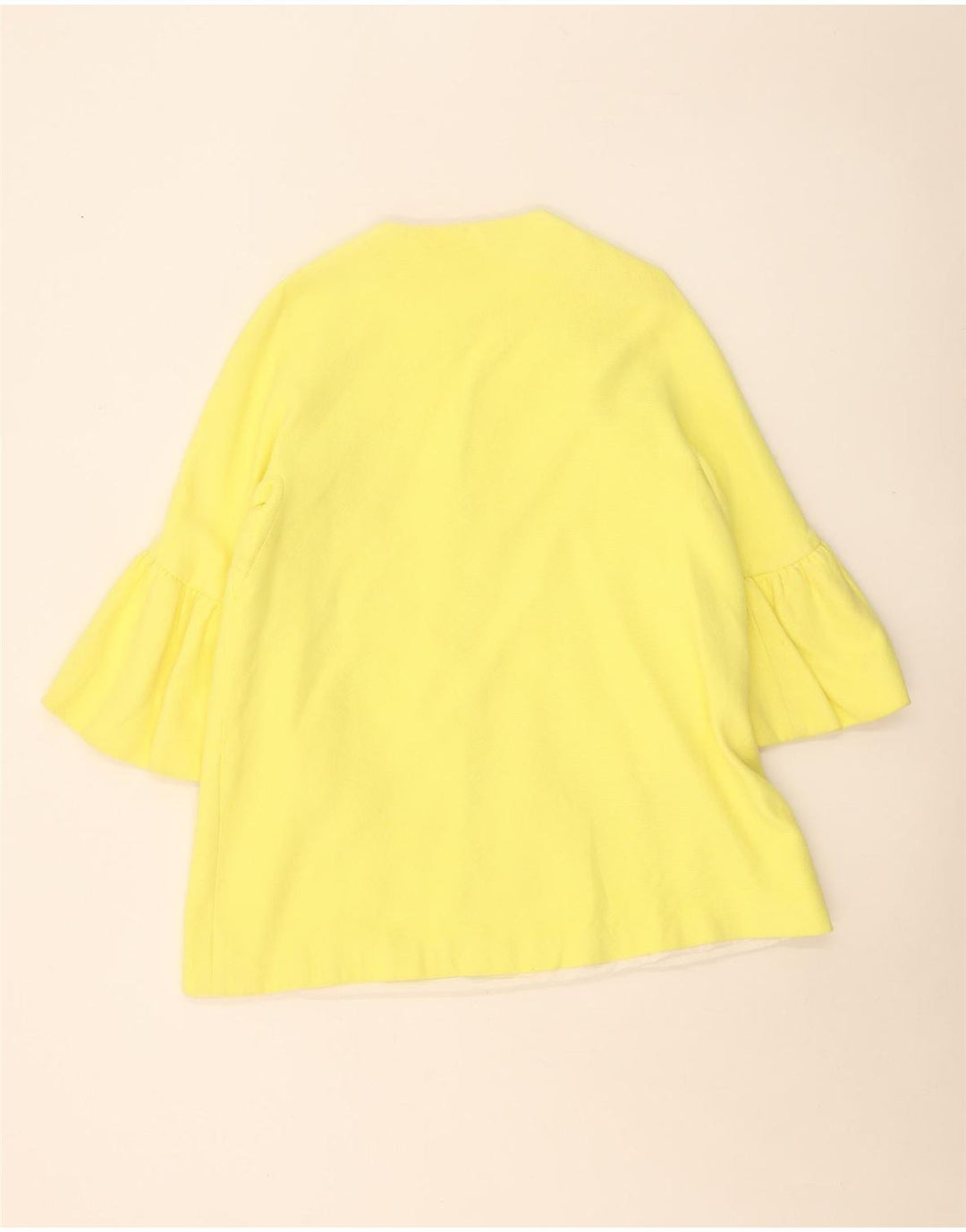 Zara Damen 3/4-Ärmel-Übergroßer Mantel UK 6 XS Gelb