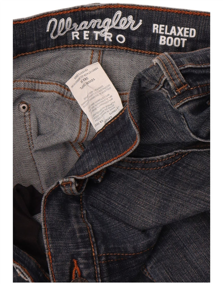 Wrangler Herren Retro Relaxed Fit Bootcut Jeans W38 L37 Blaue Baumwolle