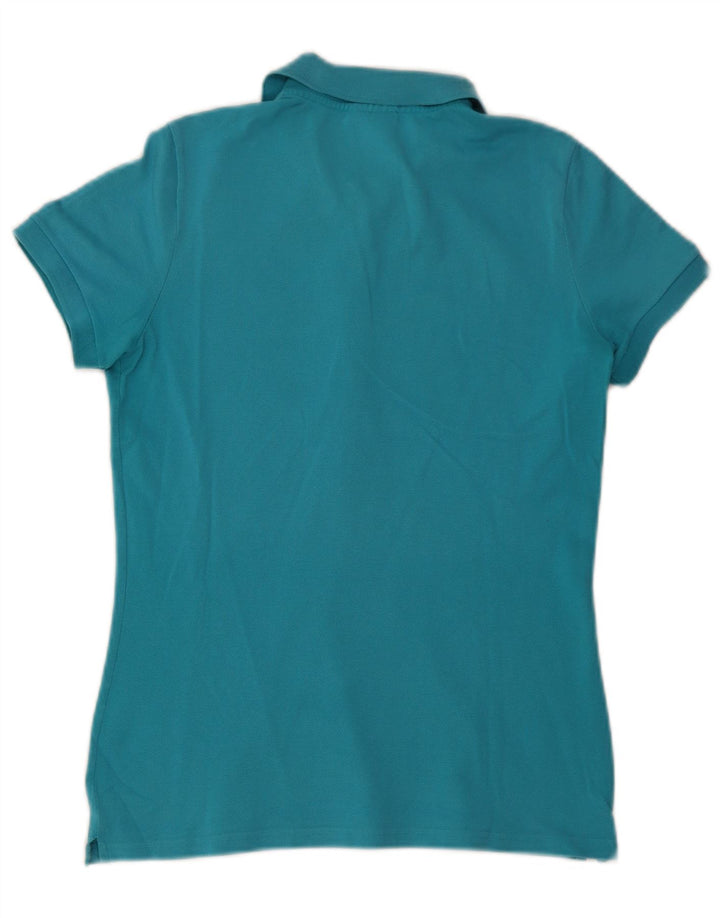 Lacoste Damen-Poloshirt, Größe 44, große blaue Baumwolle