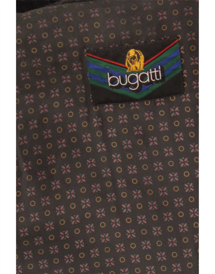 Bugatti Herrenmantel IT 51 Große schwarze Wolle