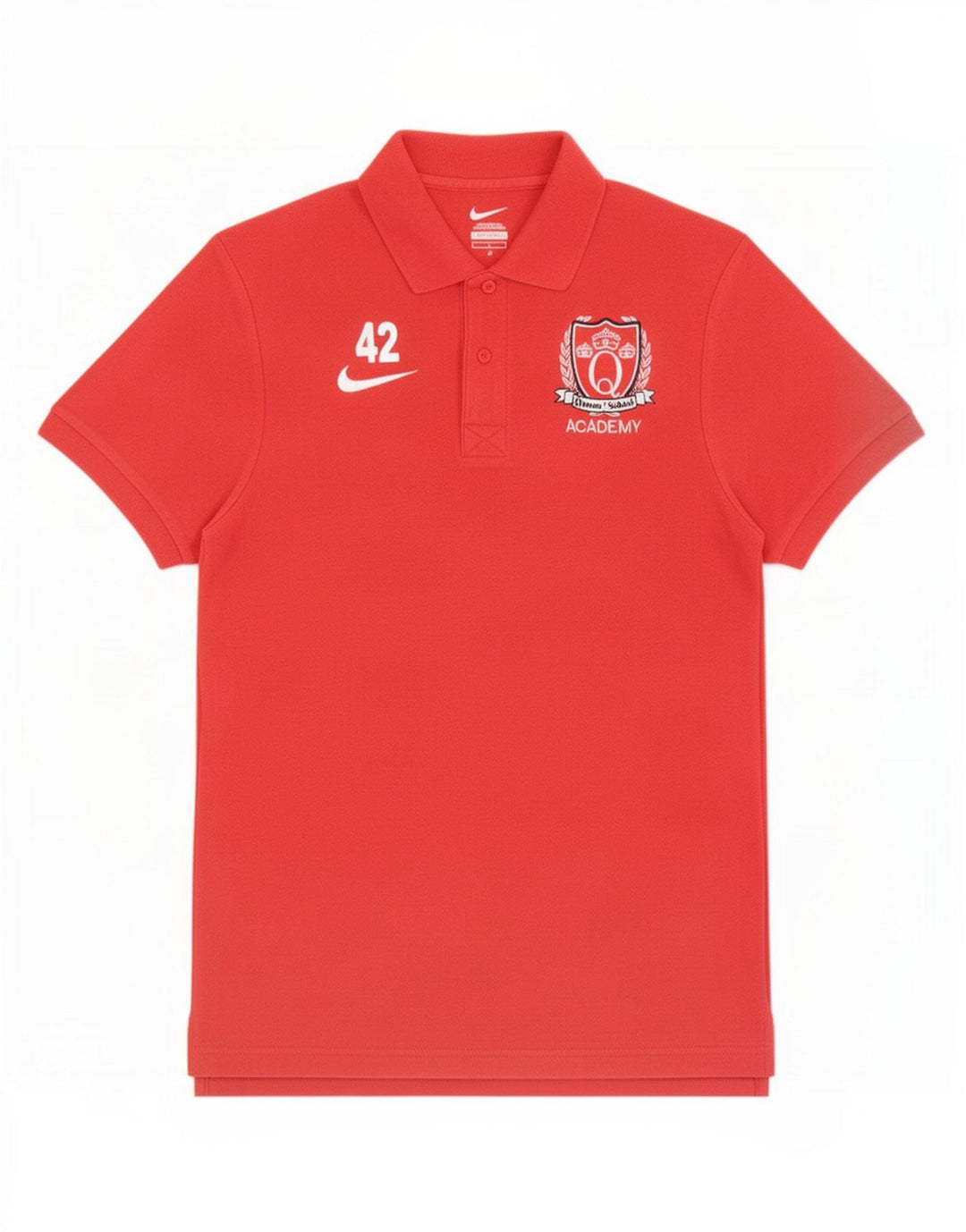 Nike Herren-Poloshirt mit Grafik, Größe S, rote Baumwolle