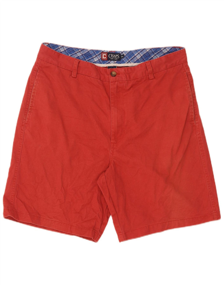 Chaps Herren-Chinoshorts W34, große rote Baumwolle