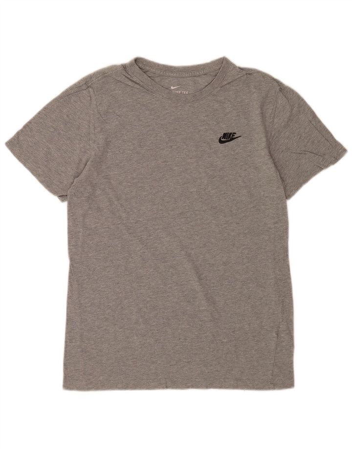 Nike Herren T-Shirt Top Small Grau gefleckte Baumwolle