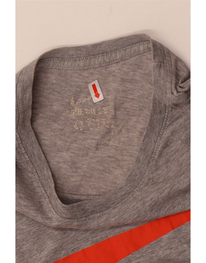Nike Herren-T-Shirt mit Grafik, groß, grau gefleckt