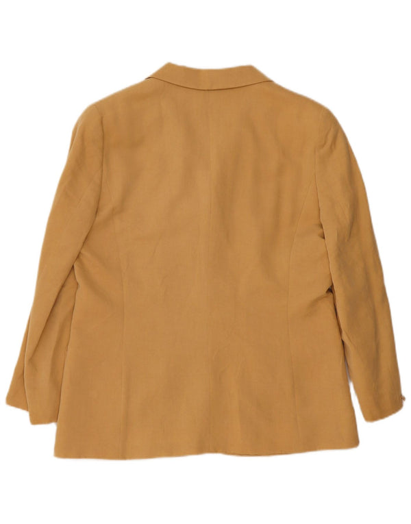 Marella Damen-Blazerjacke mit 4 Knöpfen, UK 16, Größe L, Beige, Viskose