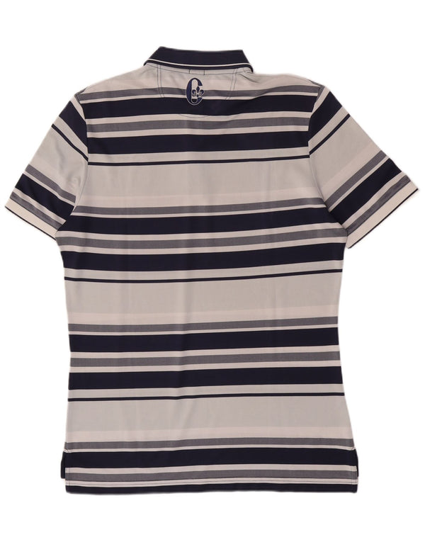 Conte of Florence Herren-Poloshirt XL, marineblau, gestreift, Polyester