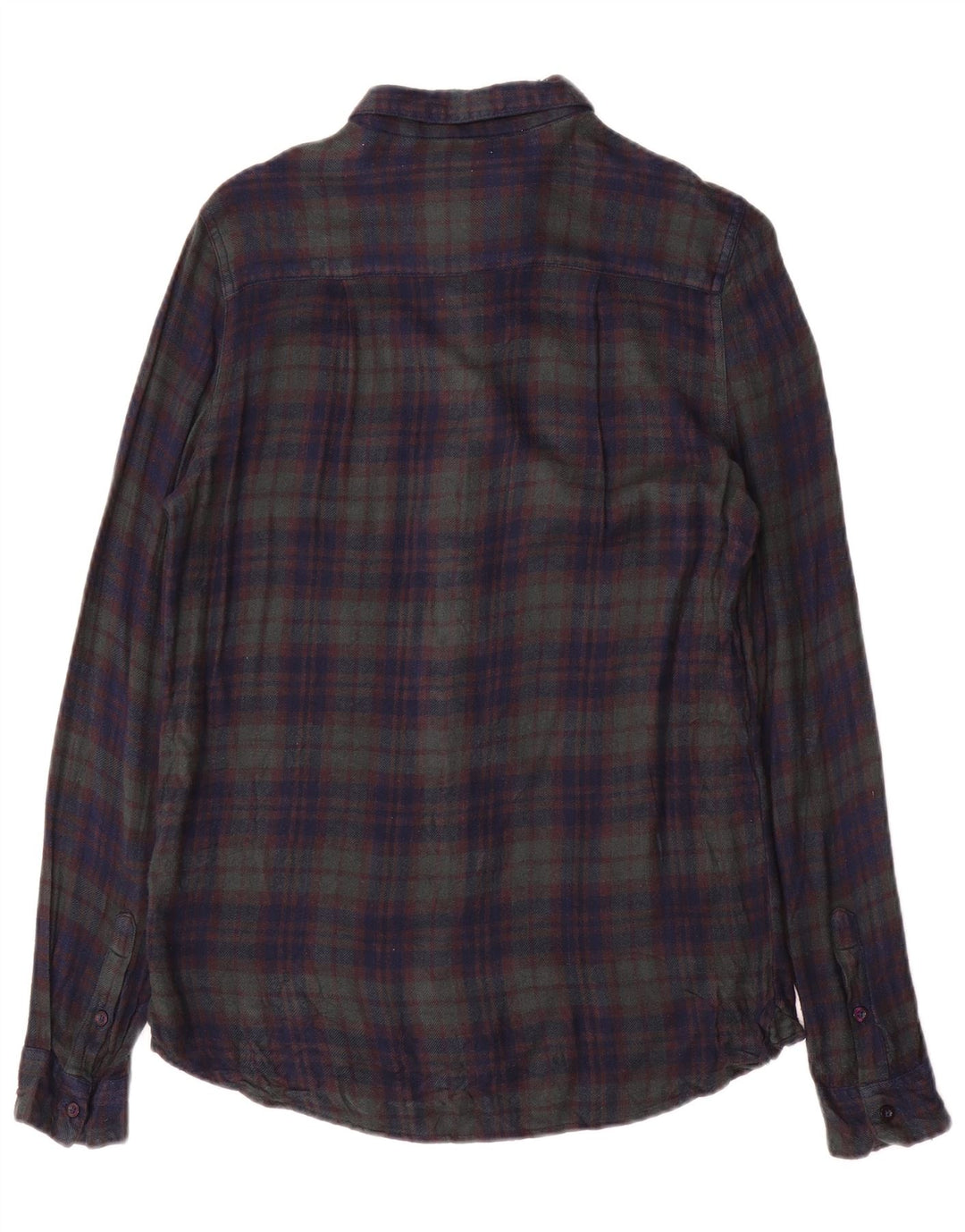 Superdry Damen Flanellhemd UK 6 XS Marineblau kariert