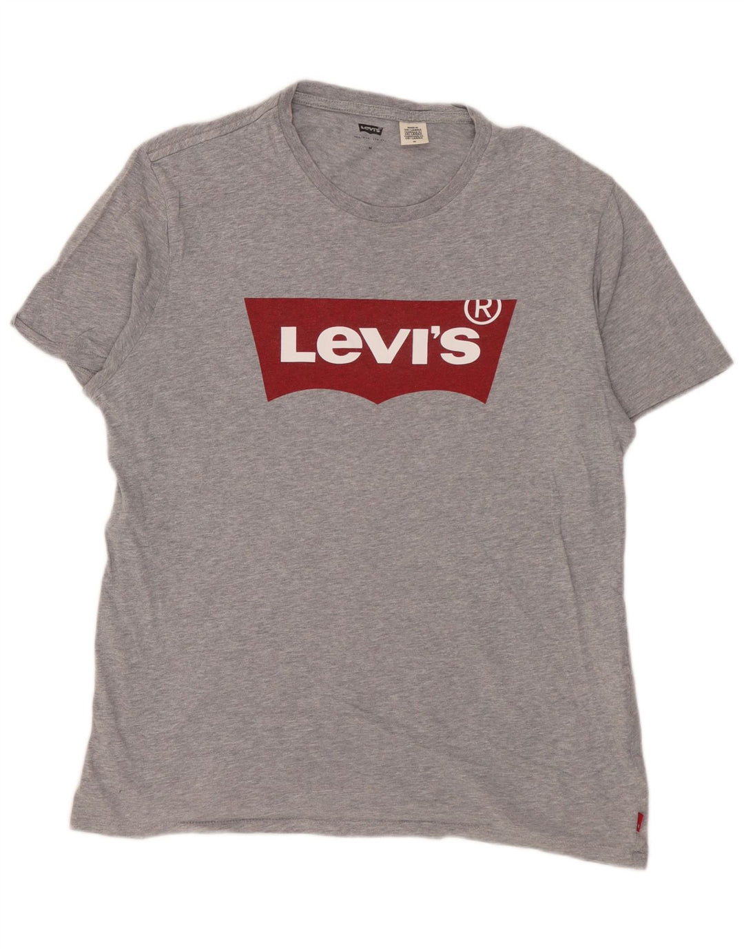 Levi's Herren-T-Shirt mit Grafik, mittelgrau gesprenkelte Baumwolle