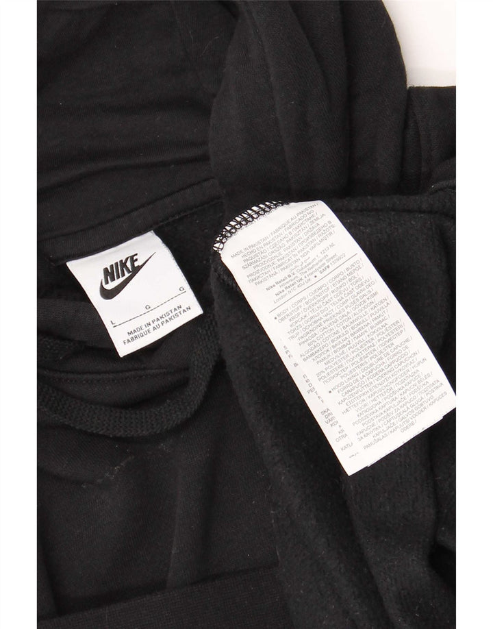 Nike Herren-Kapuzenpullover mit Grafik, groß, aus schwarzer Baumwolle