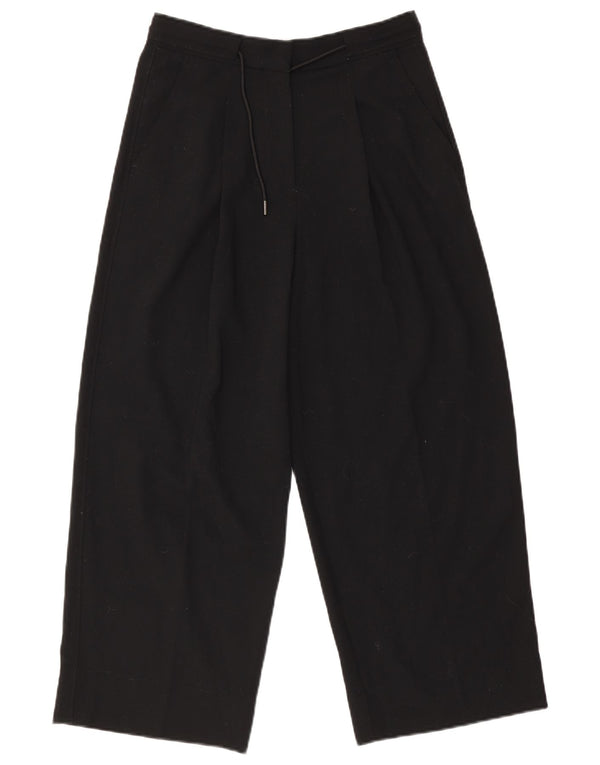 Marks & Spencer Damen Pegged Cropped-Hose UK 10 Small W28 L25 Schwarz