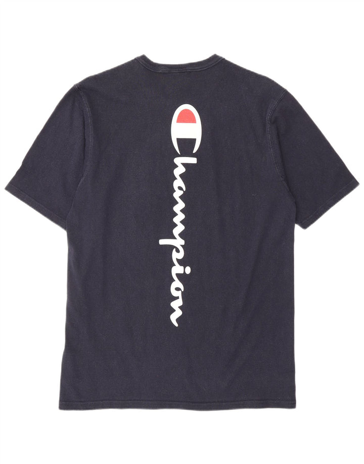 CHAMPION Herren-T-Shirt mit Grafik, mittelgroß, Marineblau