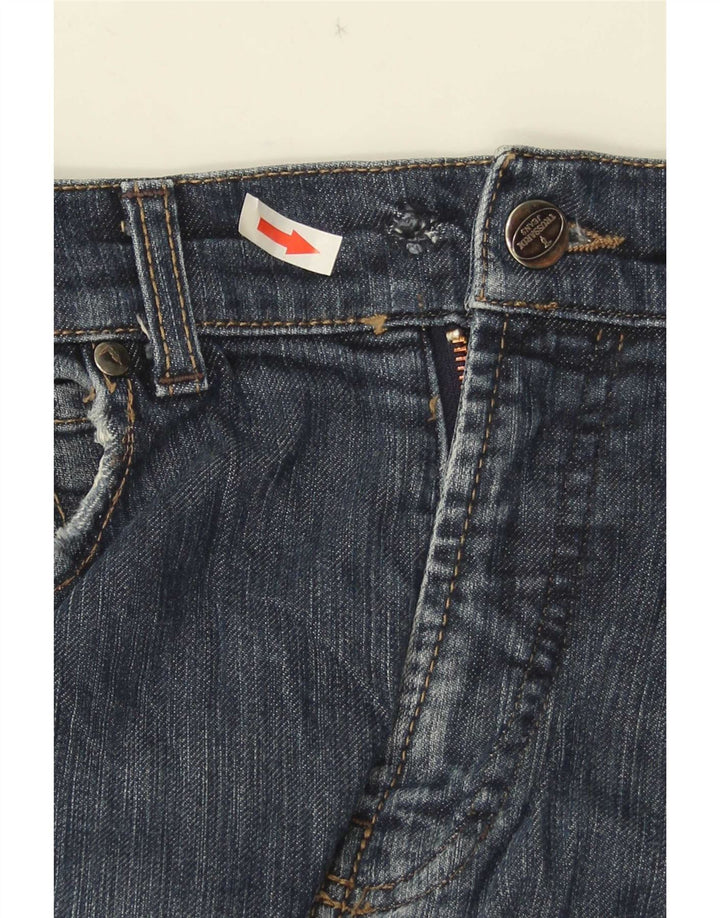 Trussardi Herren Straight Jeans W34 L33 Blau