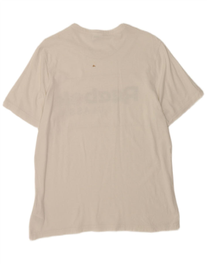 Reebok Herren Classic Graphic T-Shirt Top Large Weiß Baumwolle