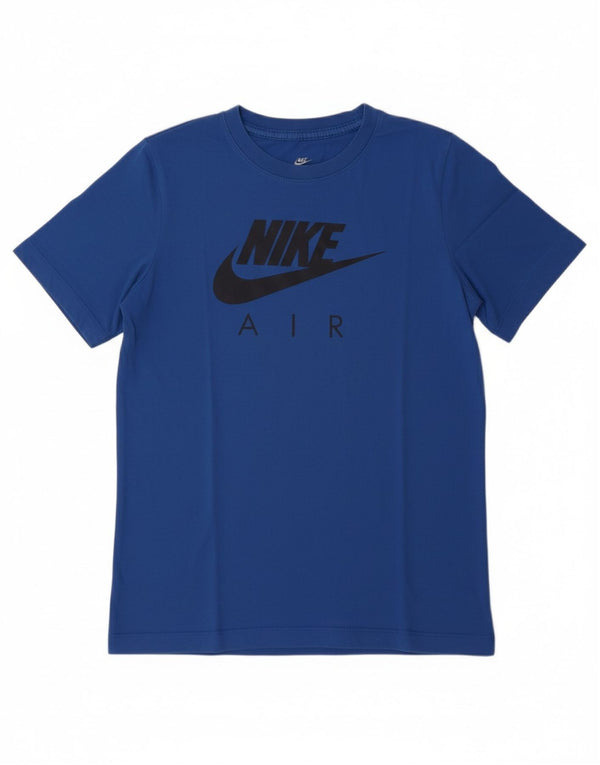 NIKE Grafik-T-Shirt für Jungen, 13–14 Jahre, XL, blaue Baumwolle