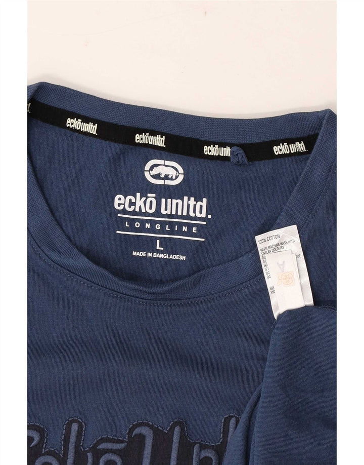 Ecko Unltd Herren-T-Shirt mit Grafik, groß, marineblau, Baumwolle