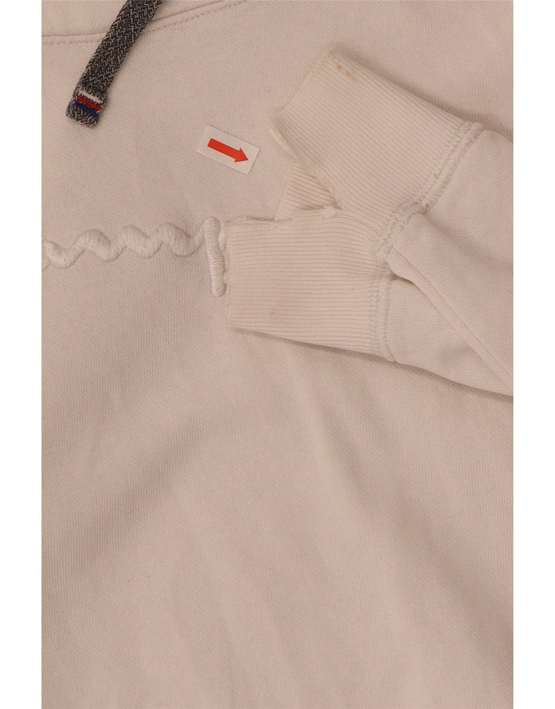 Champion Damen Graphic Hoodie Pullover UK 14 Mittelweiß