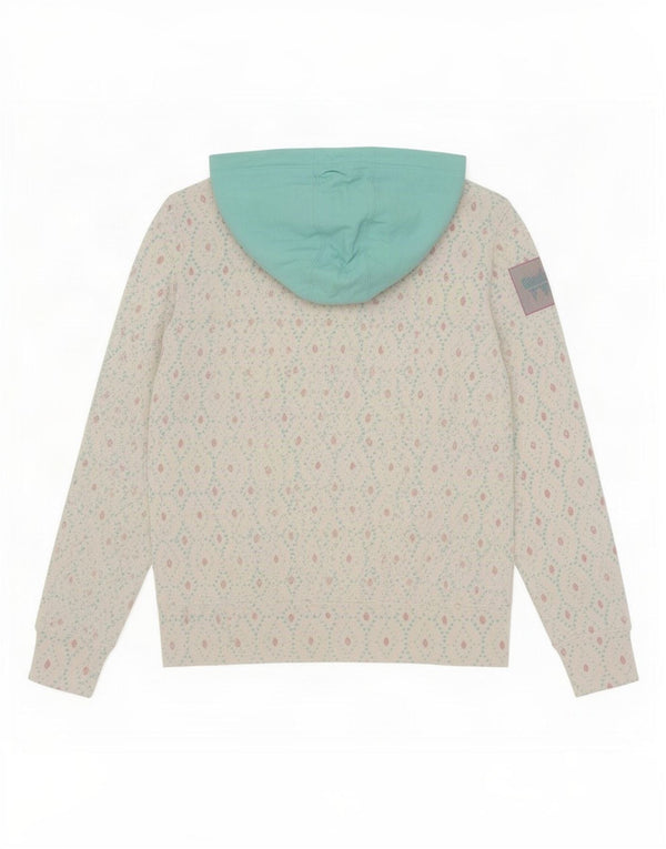 Best Company Damen-Kapuzenpullover mit Grafik, UK 18, XL, weiße, geometrische Baumwolle