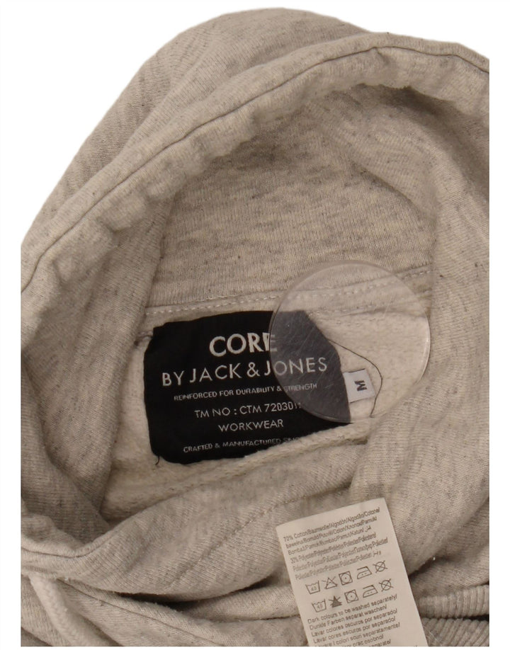 Jack & Jones Herren-Kapuzenpullover mit Grafik, mittelgraue Baumwolle