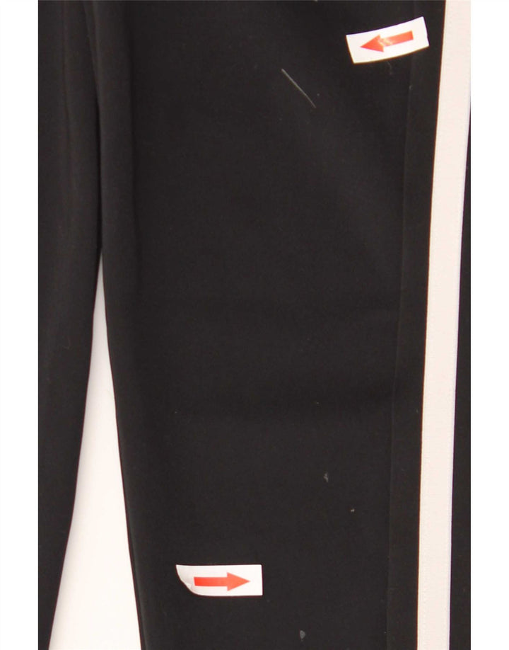 Adidas Damen Crop Leggings UK 12/14 Medium Schwarz Polyester