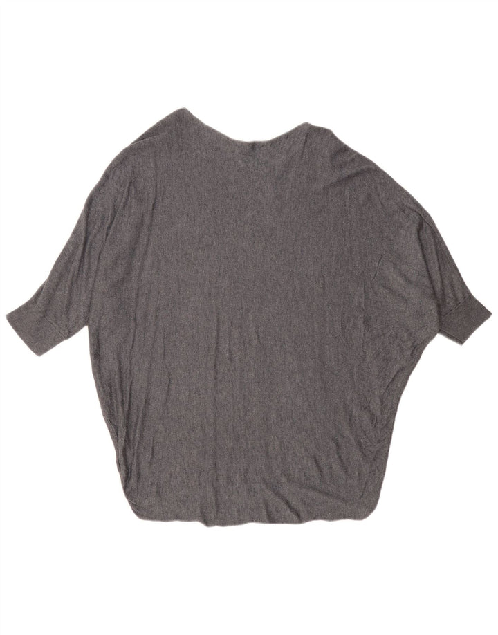 Phase Eight Damen-Pullover, übergroß, U-Boot-Ausschnitt, Größe 40, Grau