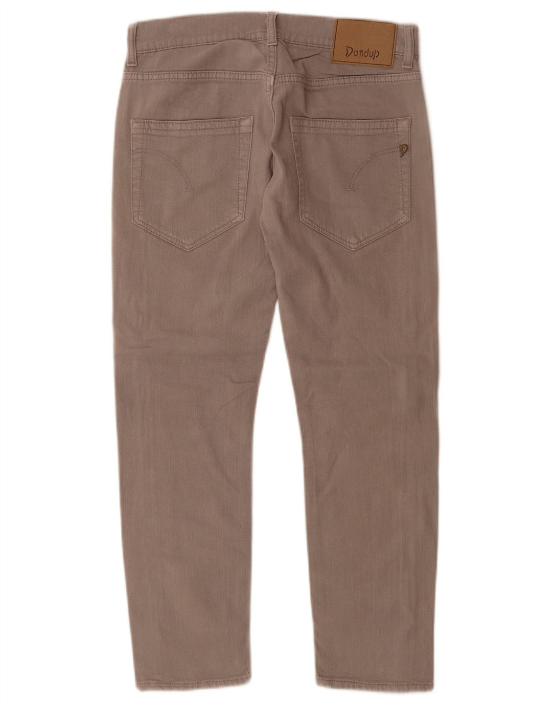 Dondup Damen Crop Slim Jeans W27 L26 Graue Baumwolle