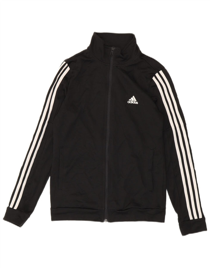 Adidas Damen Trainingsanzug Top Jacke UK 8/10 Small Schwarz Polyester