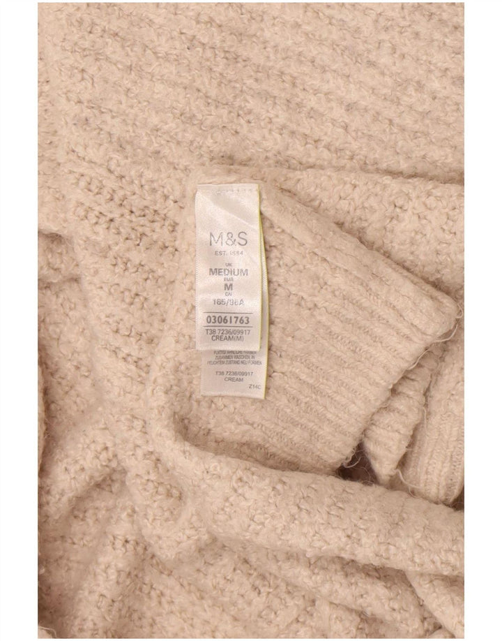Marks & Spencer Damen Longline-Cardigan-Pullover UK 12 Medium Off White
