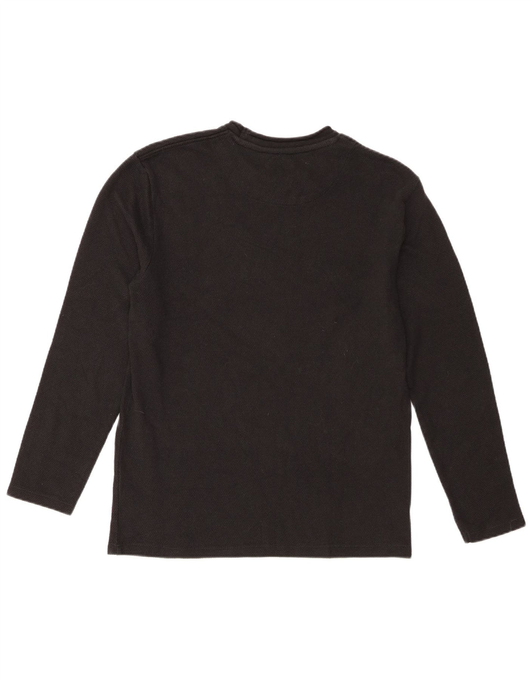 Zara Damen Top Langarm UK 10 Small Schwarz