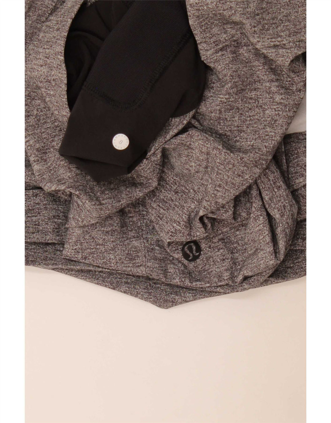 Lululemon Damen Sportshorts US 8 Mittelgrau meliert