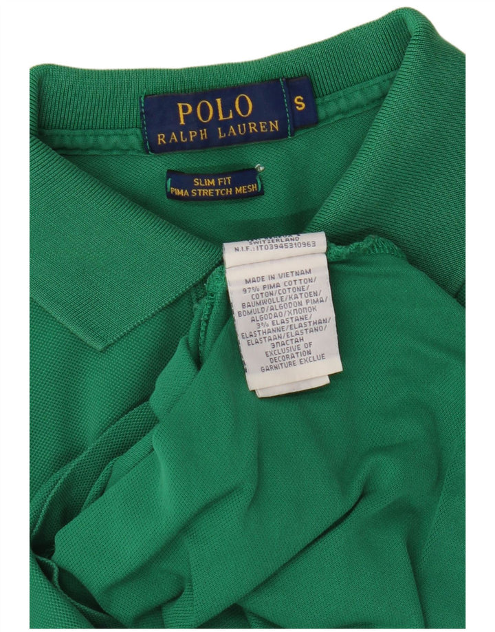 POLO RALPH LAUREN Herren-Poloshirt mit schmaler Passform, kleine grüne Baumwolle
