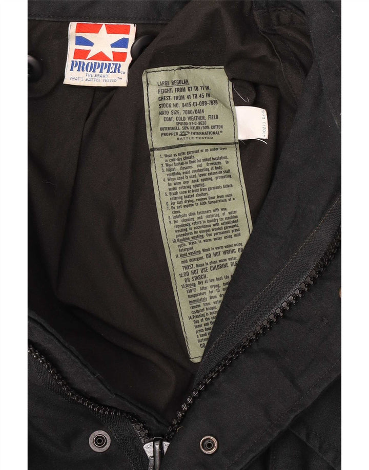 Propper Herren Militärjacke UK 40 Large Schwarz Nylon