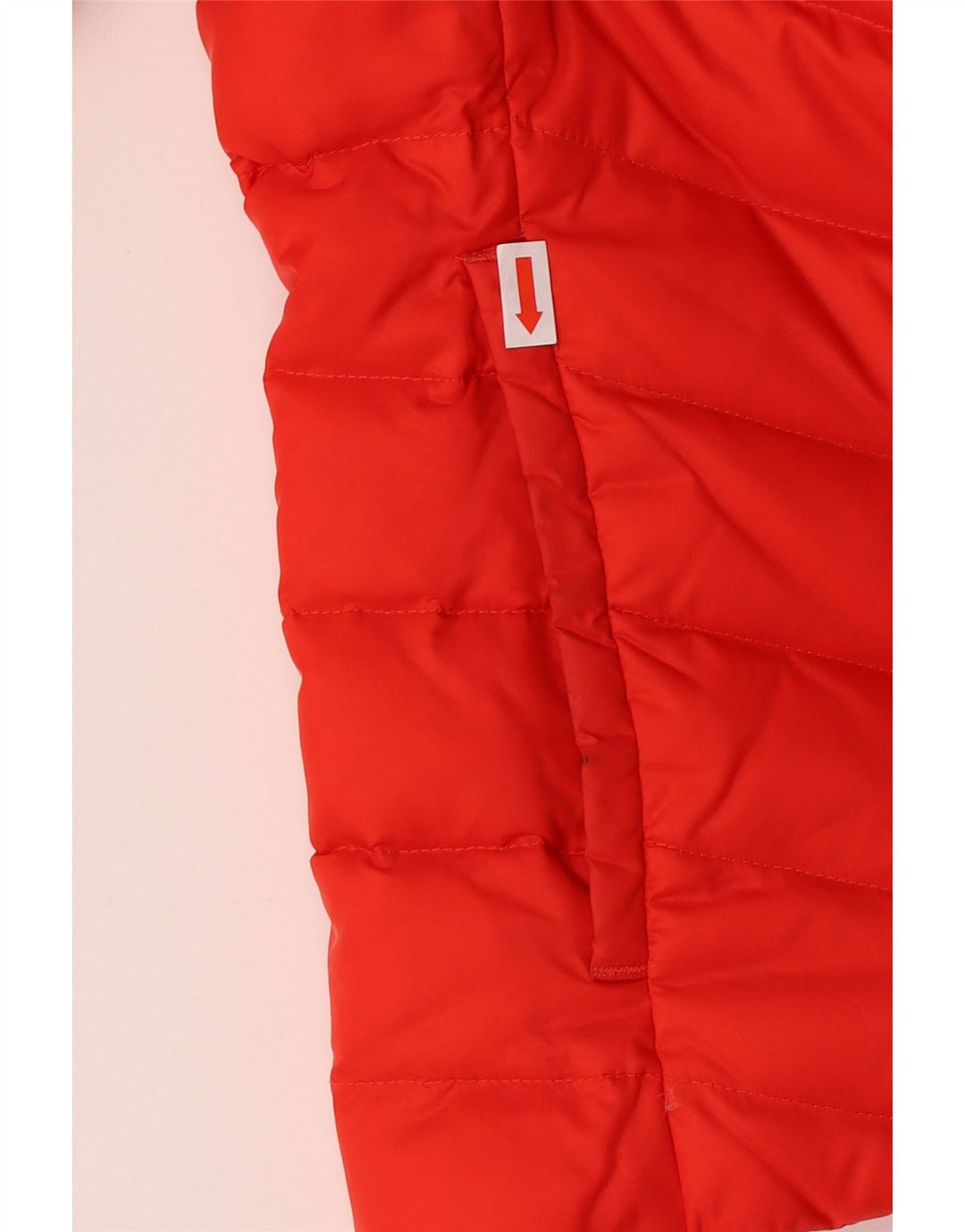 TOMMY HILFIGER Womens Padded Jacket UK 14 Large Red Nylon