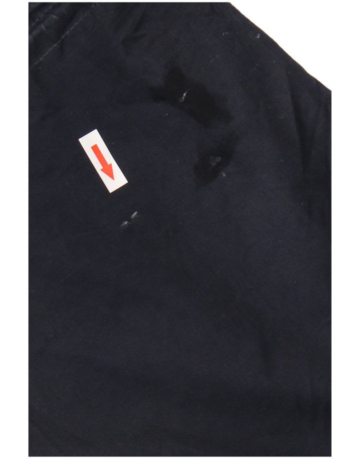 Superdry Damen Windparka Kapuzenparkajacke UK 14 Medium Marineblau