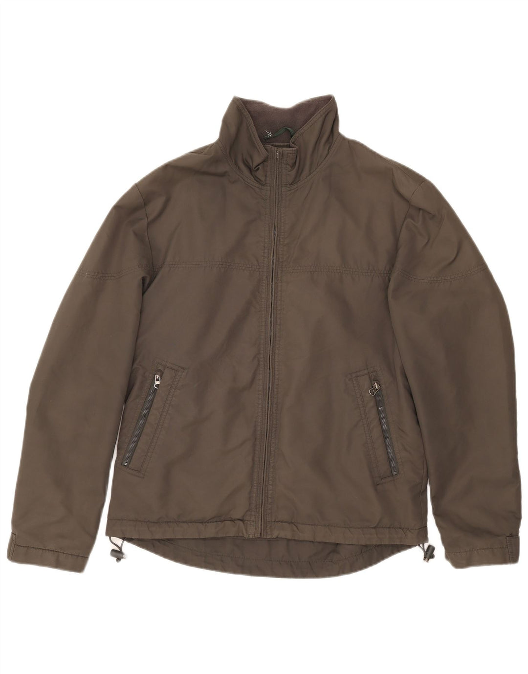Zara Herren Bomberjacke UK 40 Large Khaki Nylon