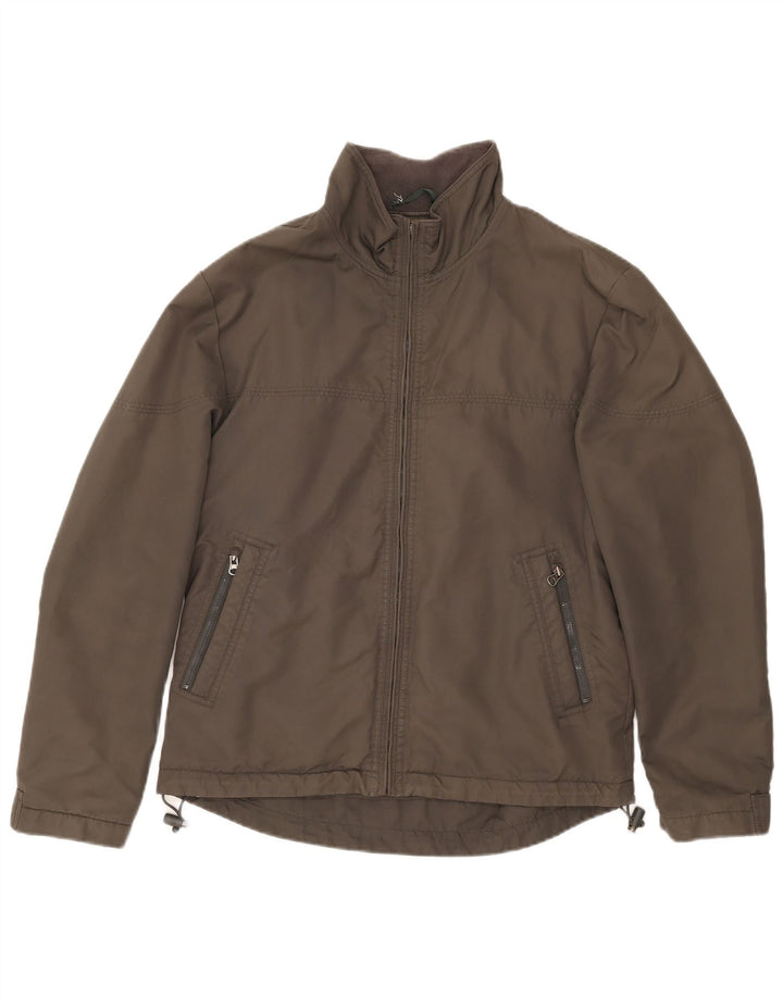 Zara Herren Bomberjacke UK 40 Large Khaki Nylon