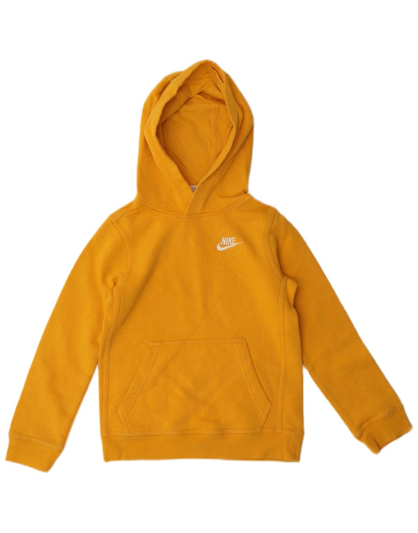 Nike Mädchen Kapuzenpullover, 8–9 Jahre, Größe S, Gelb, Baumwolle