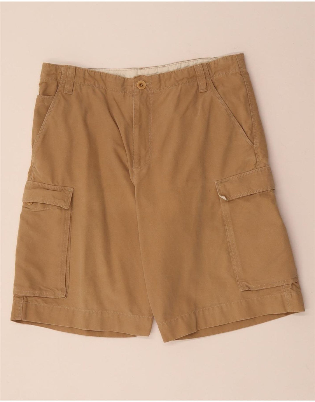 TIMBERLAND Herren Cargoshorts W32 Mittelbeige Baumwolle