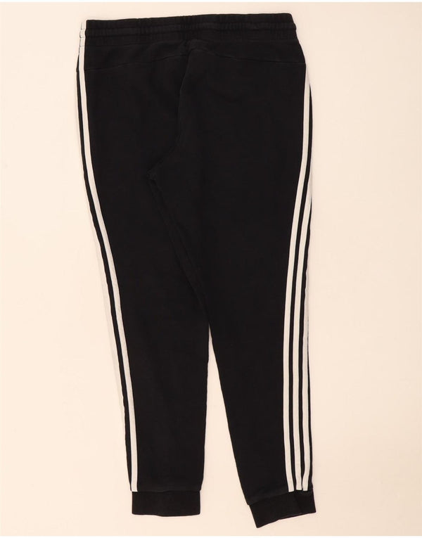 Adidas Damen Trainingshose Jogger UK 16/18 Große schwarze Baumwolle