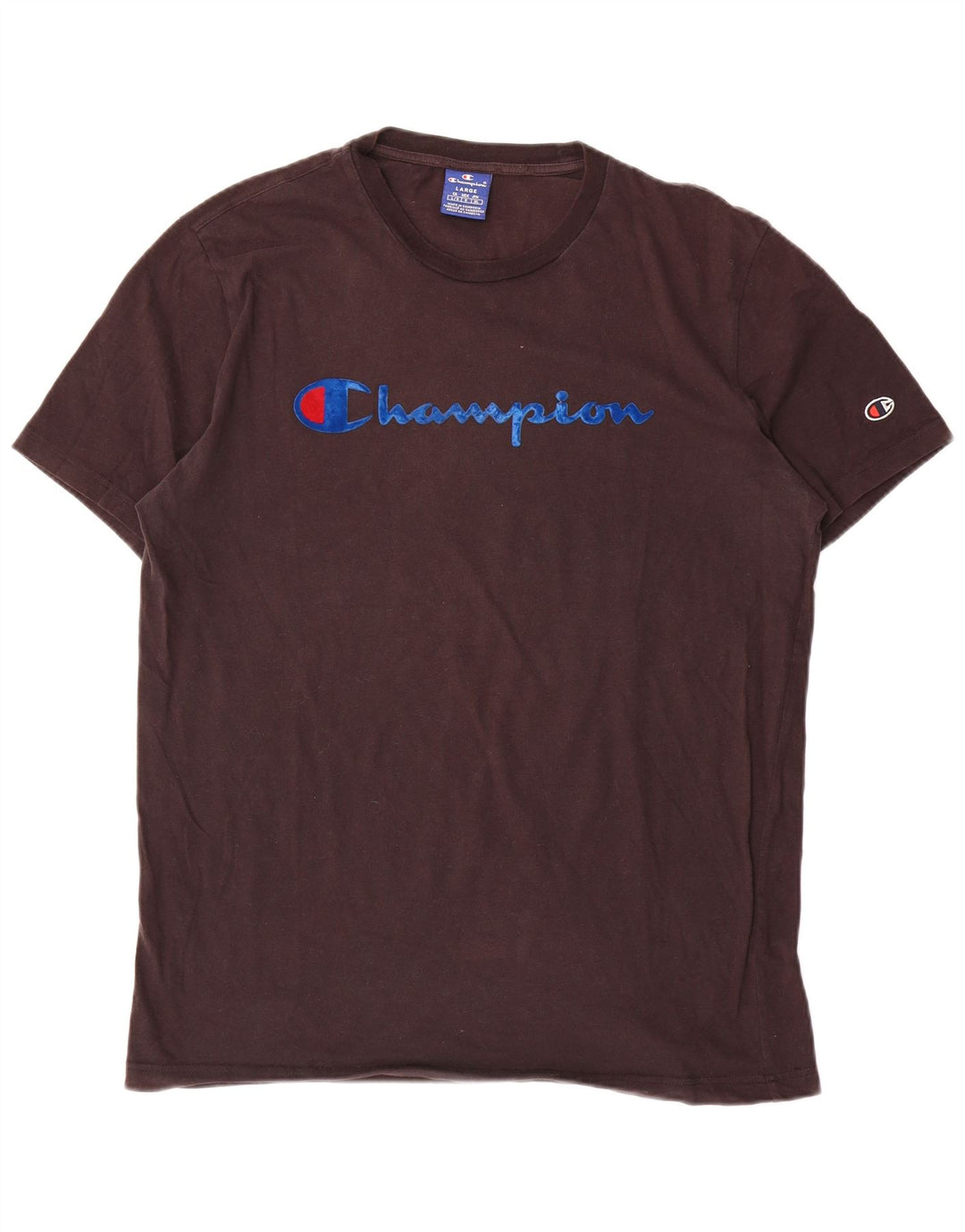 Champion Herren-T-Shirt mit Grafik, Größe L, Braun