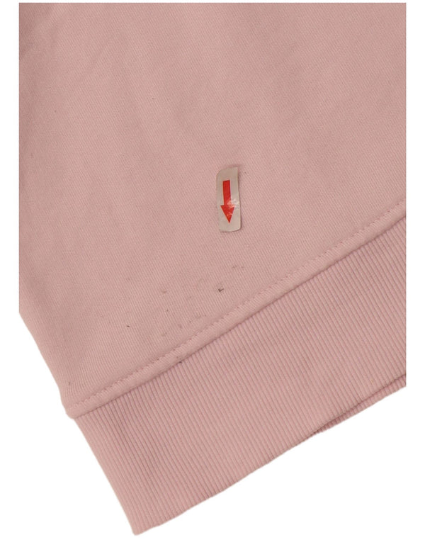 Zara Damen-Sweatshirt-Pullover in Übergröße, Gr. 16, Größe L, Rosa, Baumwolle