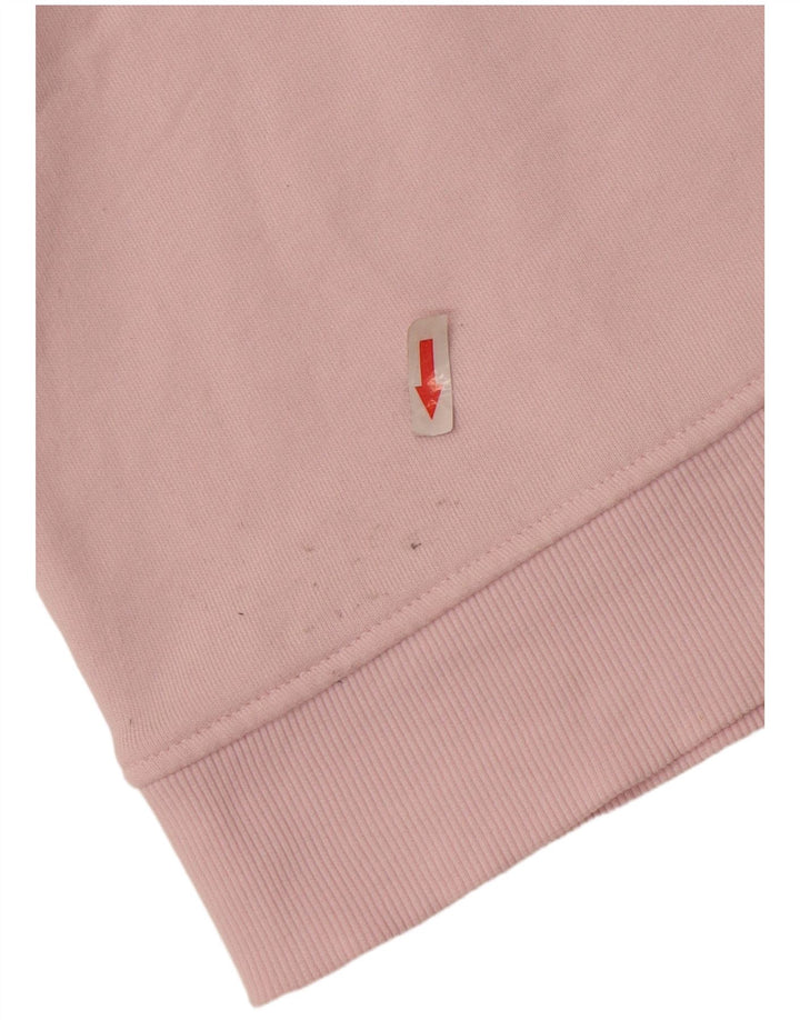 Zara Damen-Sweatshirt-Pullover in Übergröße, Gr. 16, Größe L, Rosa, Baumwolle