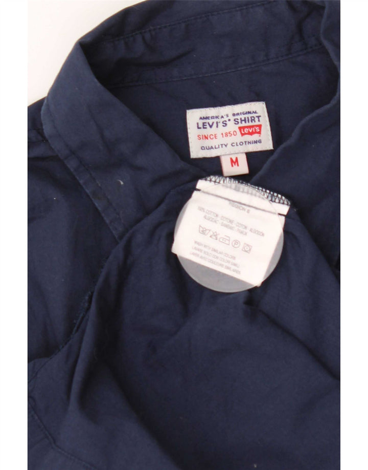 Levi's Herren-Kurzarmhemd aus Baumwolle in mittlerem Marineblau