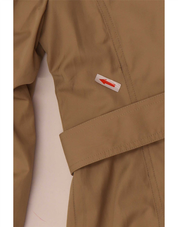 Michael Kors Damen Trenchcoat UK 10 Small Beige Baumwolle