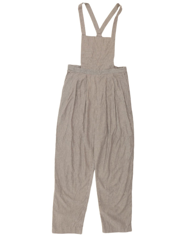 Cos Damen Latzhose EU 40 Medium W28 L26 Blaue Nadelstreifen-Baumwolle