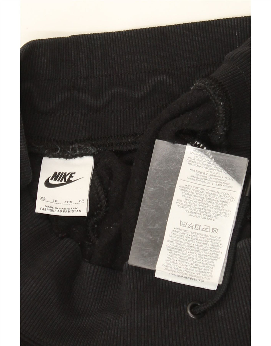 NIKE Damen-Trainingshose, Jogginghose, UK 6, XS, Schwarz, Baumwolle