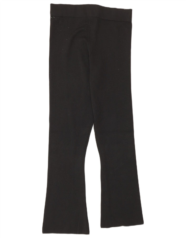 Zara Damen Leggings UK 12 Medium Schwarz Polyamid